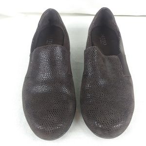 Ditto by Van Eli dotted brown suede loafers 11M